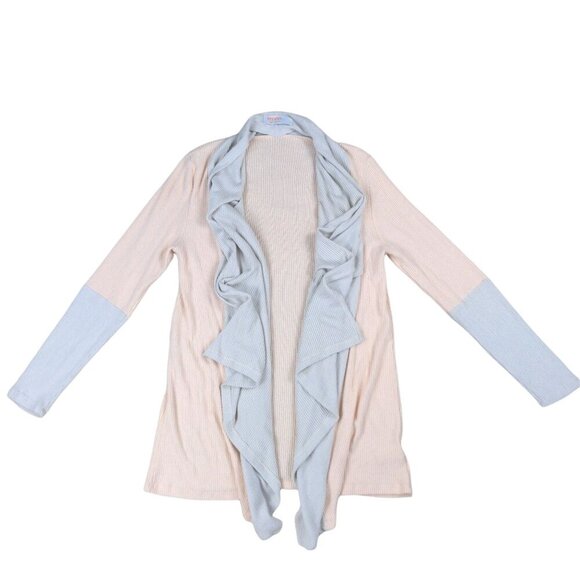 Renee C Ribbed Waterfall Cardigan size Medium - Picture 1 of 6